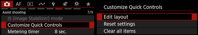 Canon R5 MKii How To Customize The Q Menu