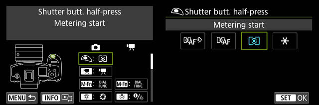 Canon R5ii Custom Buttons for back button focus