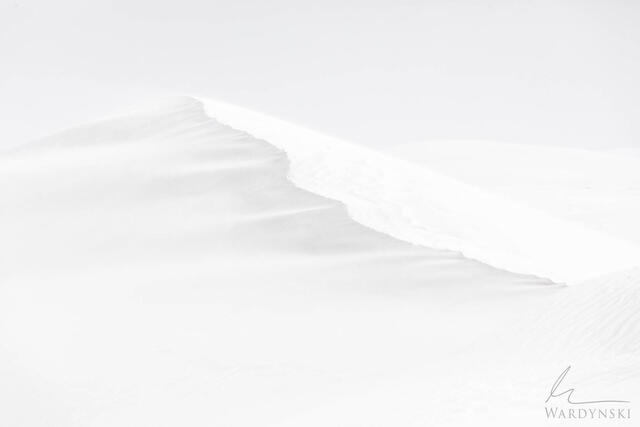 Minimal Photograph of Sand Dunes in White Sands National Park