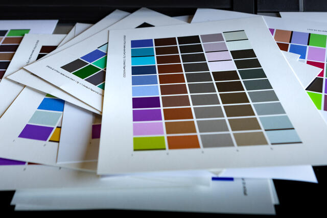 Giclee fine art print color calibration swatches﻿
