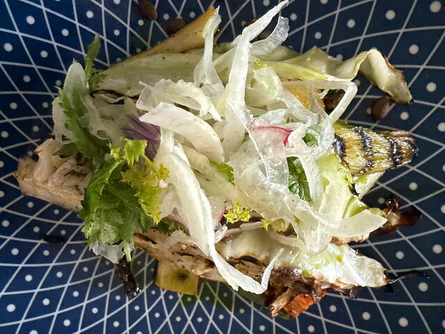 Grilled Cabbage at Otto Restaurant in Hofn Iceland