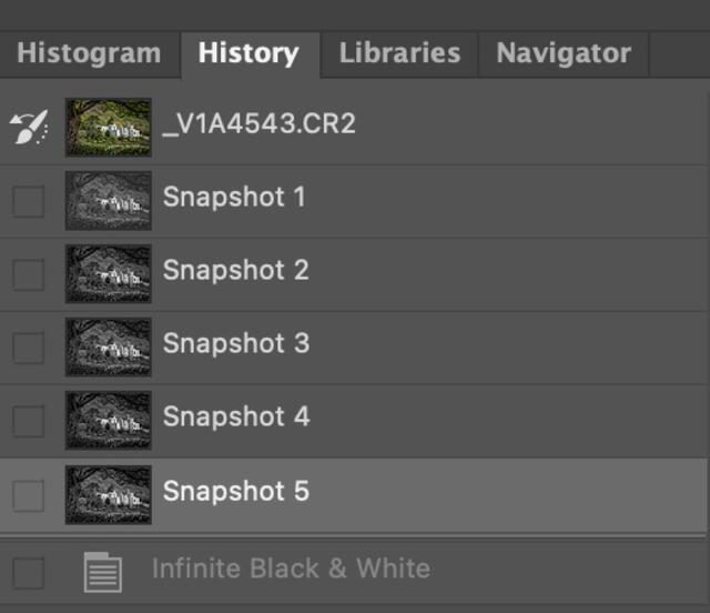 History-Window in photoshop