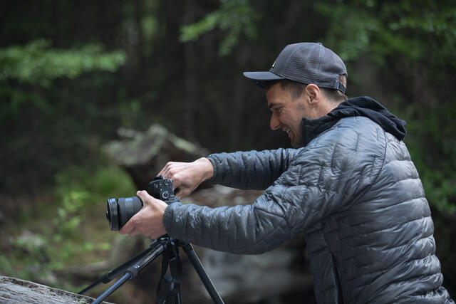 Use a tripod to take multiple exposures to be blended with layer masks in Photoshop.