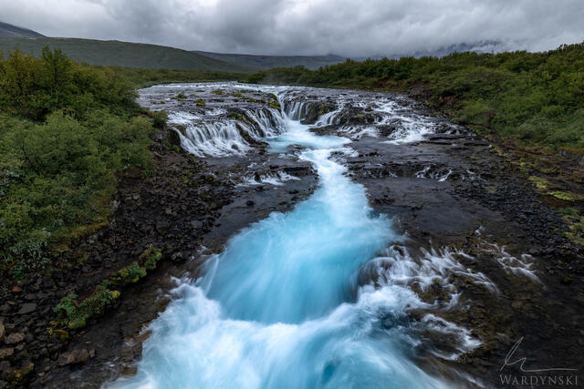 Fine art photograph of Bruarfoss in Iceland. Fine are photograph