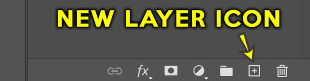 New Layer Icon in Photoshop