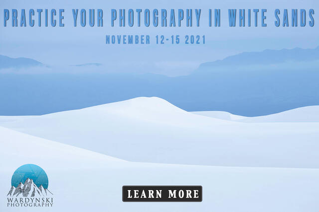 White sands photography workshop ad