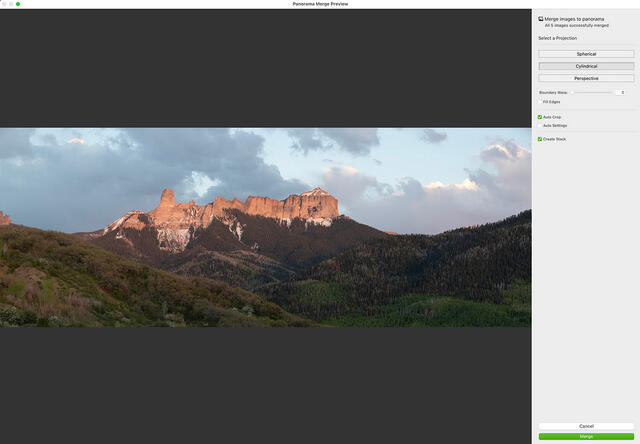 How to create a panorama in lightroom