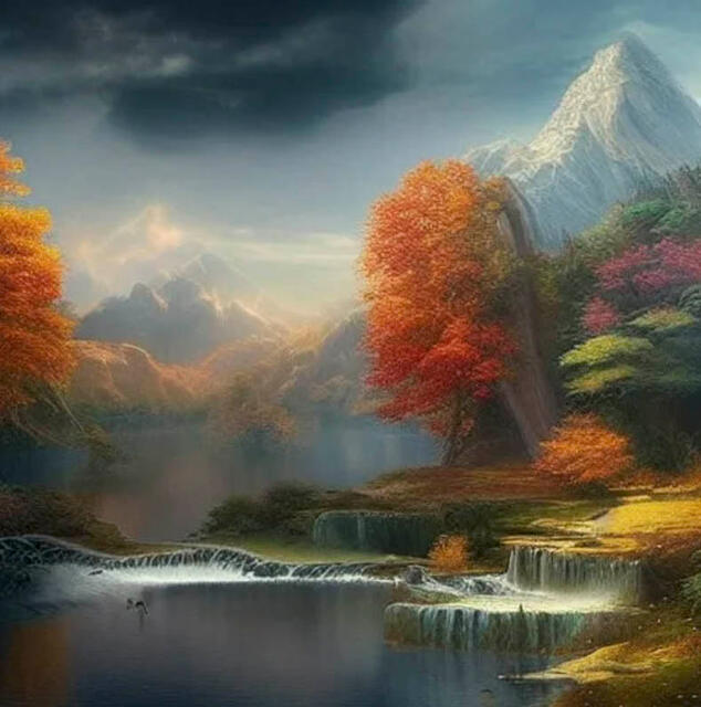 ai landscape painting artwork
