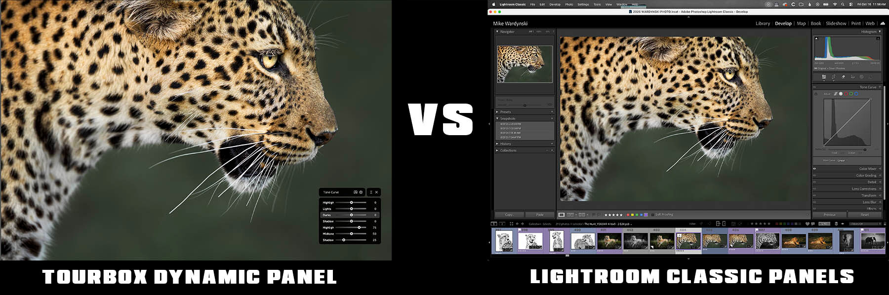 TOURBOX DYNAMIC PANEL VS LIGHTROOM CLASSIC PANEL TOURBOX DYNAMIC PANEL VS LIGHTROOM CLASSIC PANEL